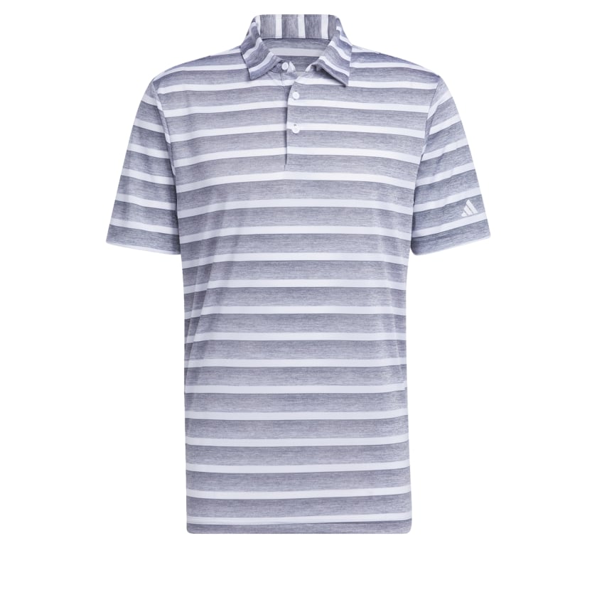adidas men Two-Color Striped Polo Shirt - Picture 6 of 6