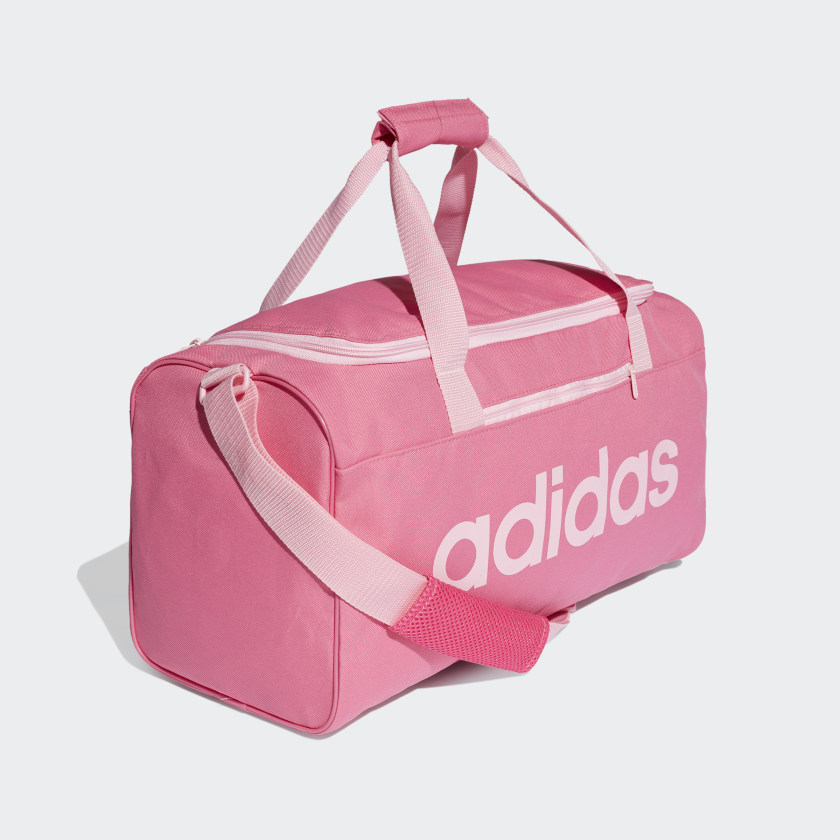 adidas Linear Core Duffel Bag Small - Pink | adidas UK