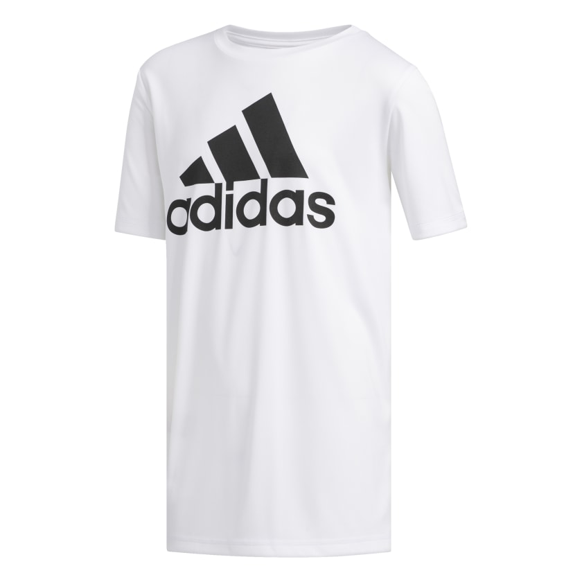 как выглядит adidas kids Climalite Badge of Sport Tee фото