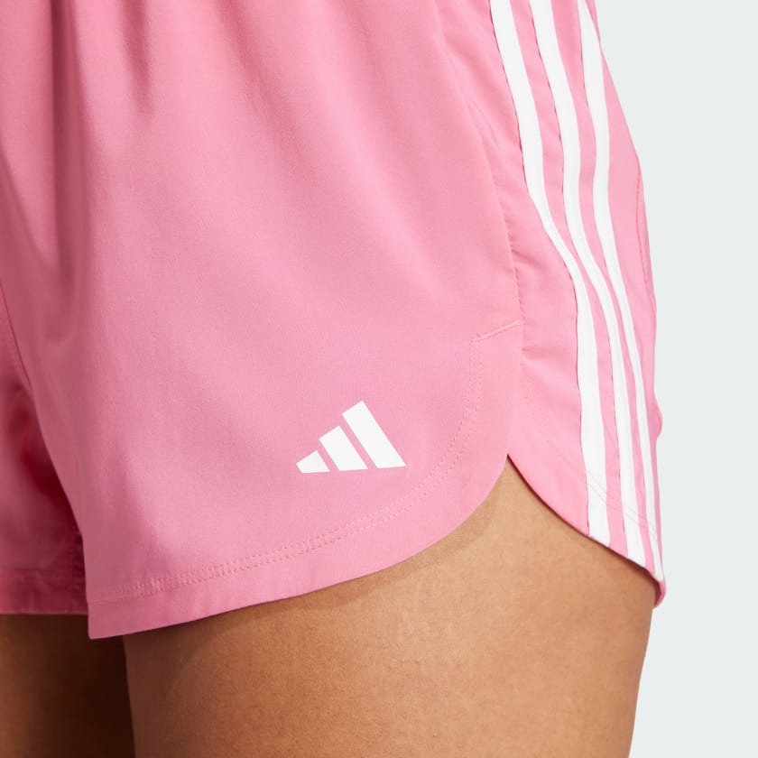 adidas women Pacer Training 3-Stripes Woven High-Rise Shorts - Picture 22 of 30