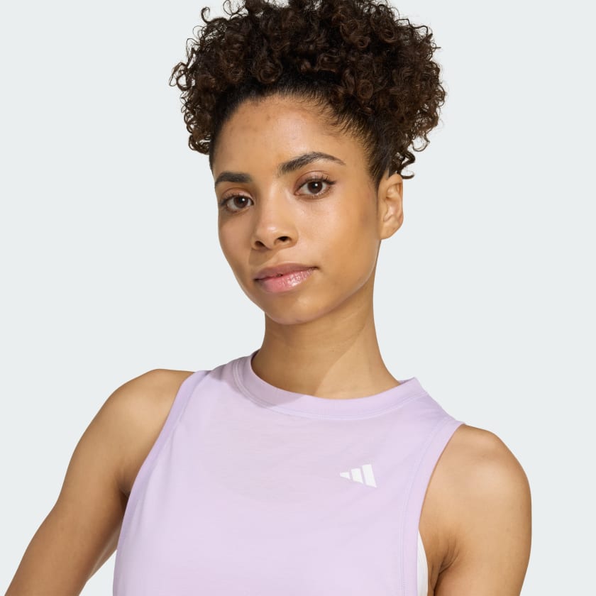 как выглядит adidas women Train Essentials Boxy Workout Tank Top фото