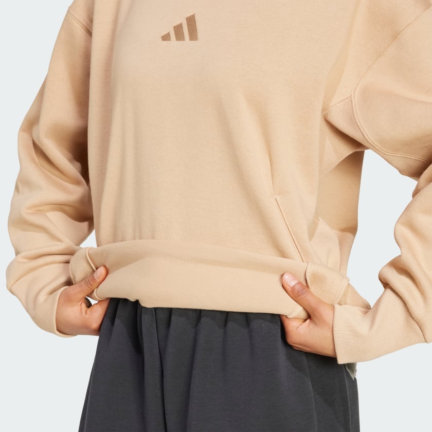 как выглядит adidas women ALL SZN Fleece Loose Hoodie фото