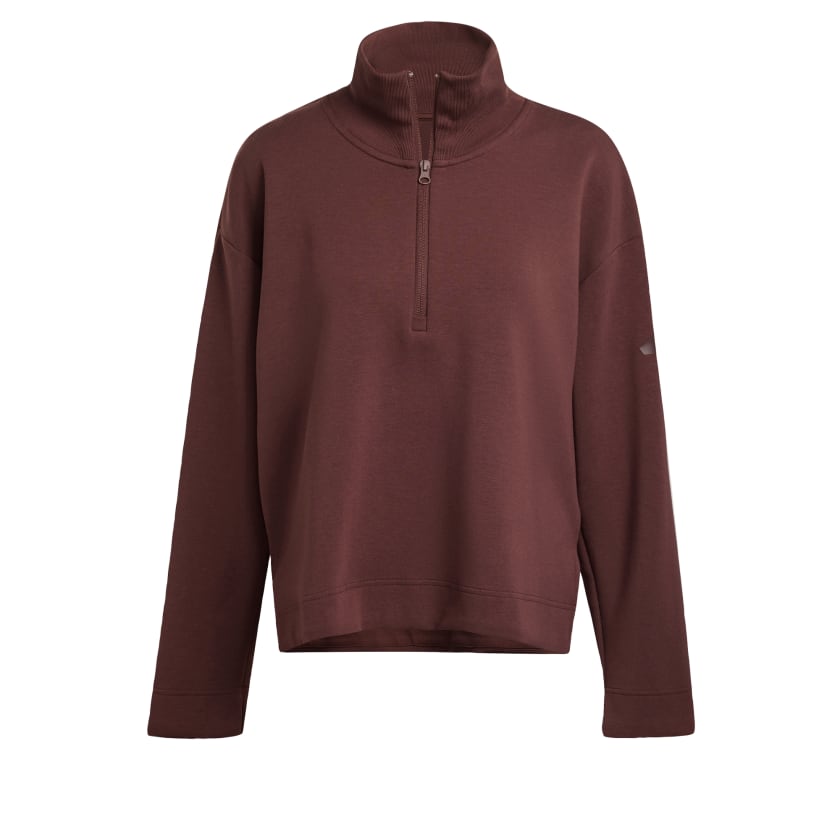 как выглядит adidas women Soft Lux Quarter-Zip фото