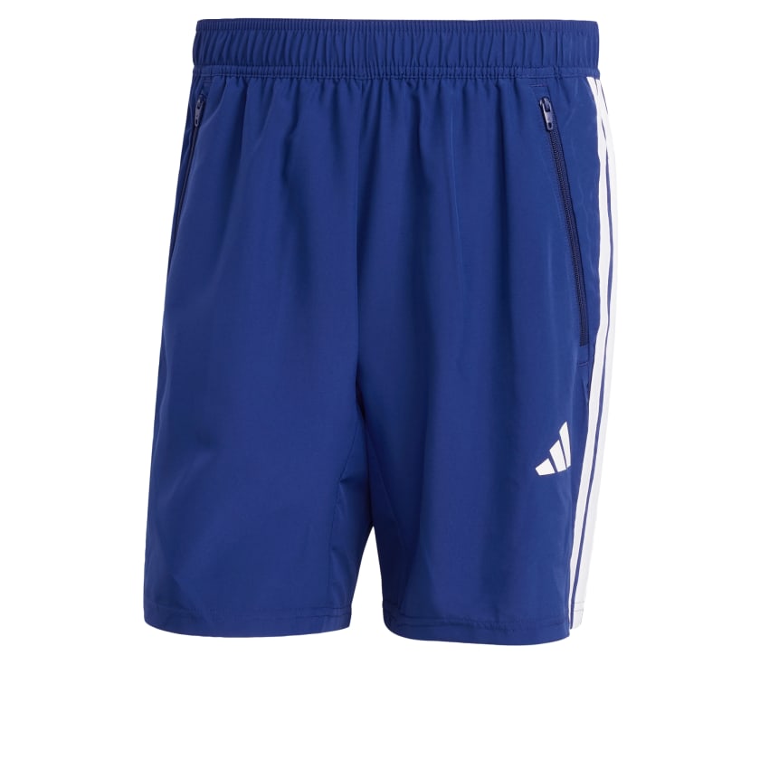 как выглядит adidas men Essentials Training 3-Stripes Woven Shorts фото