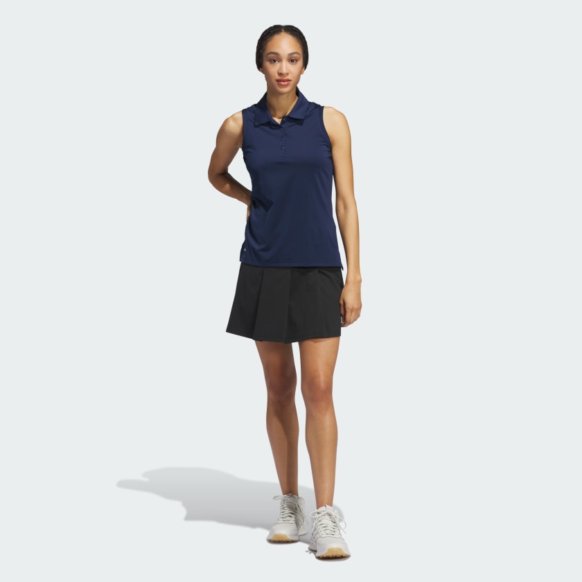 adidas women Ultimate365 Solid Sleeveless Polo Shirt - Picture 10 of 19