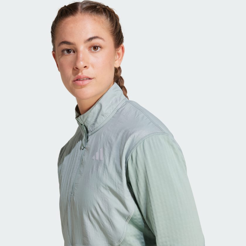 adidas women Ultimate Hi Vis Reflective 1/2-Zip Top - Picture 11 of 13