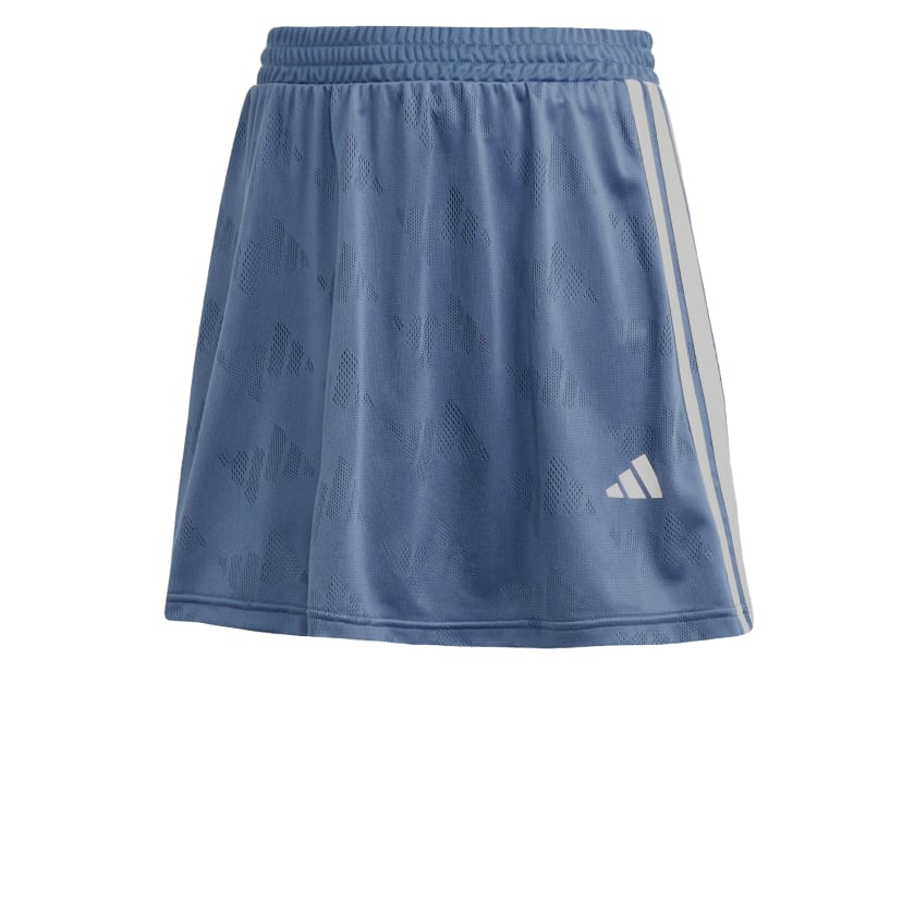 как выглядит adidas women Stadium 3-Stripes Tennis Inspired Jacquard Skirt With Short фото