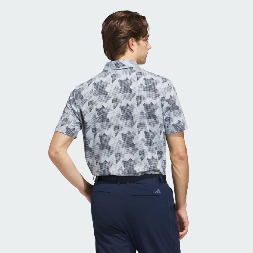 как выглядит adidas men Go-To Printed Polo Shirt фото