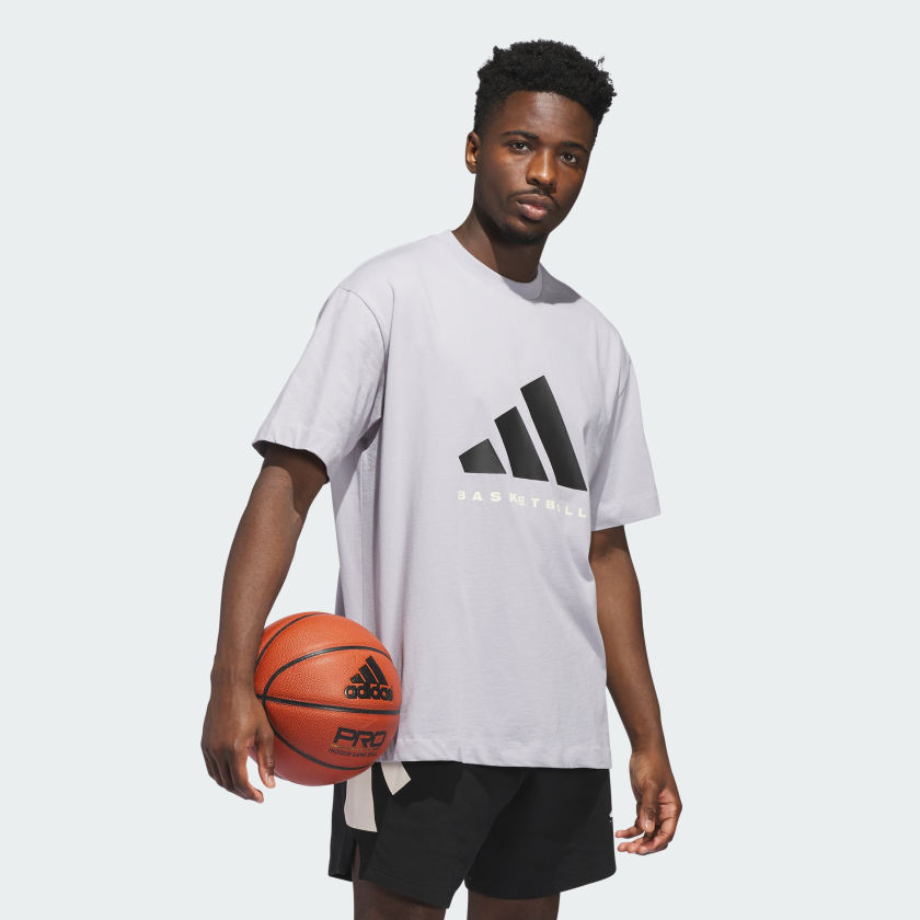 adidas men adidas Basketball Tee (Gender Neutral)