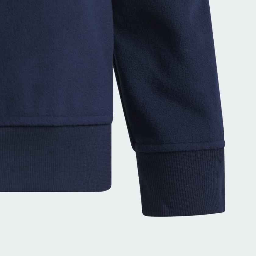 как выглядит adidas kids Fleece Mock Pullover Kids фото