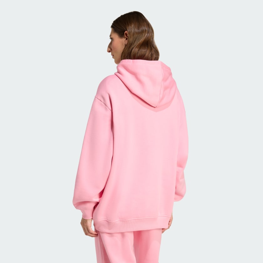 как выглядит adidas women Essentials Oversized Fleece Hoodie фото