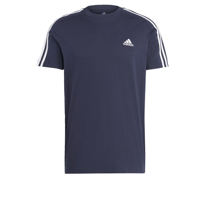 adidas men Essentials Single Jersey 3-Stripes Tee - Picture 12 of 14