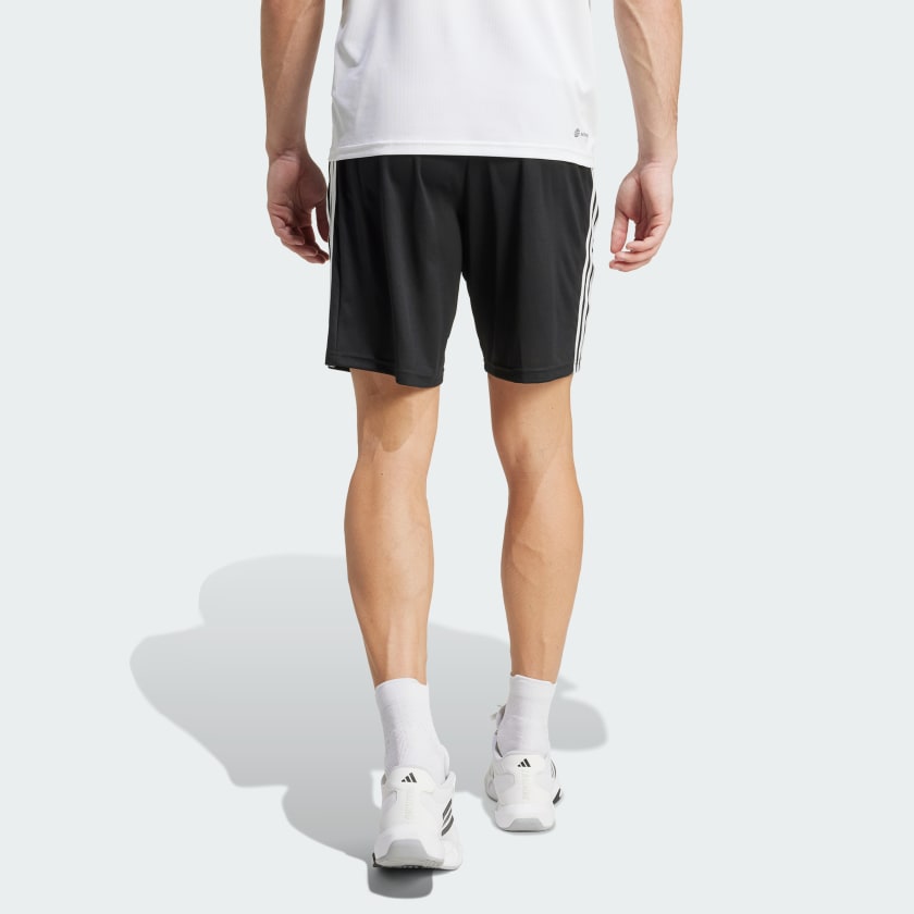 как выглядит adidas men Train Essentials Piqu 3-Stripes Training Shorts фото