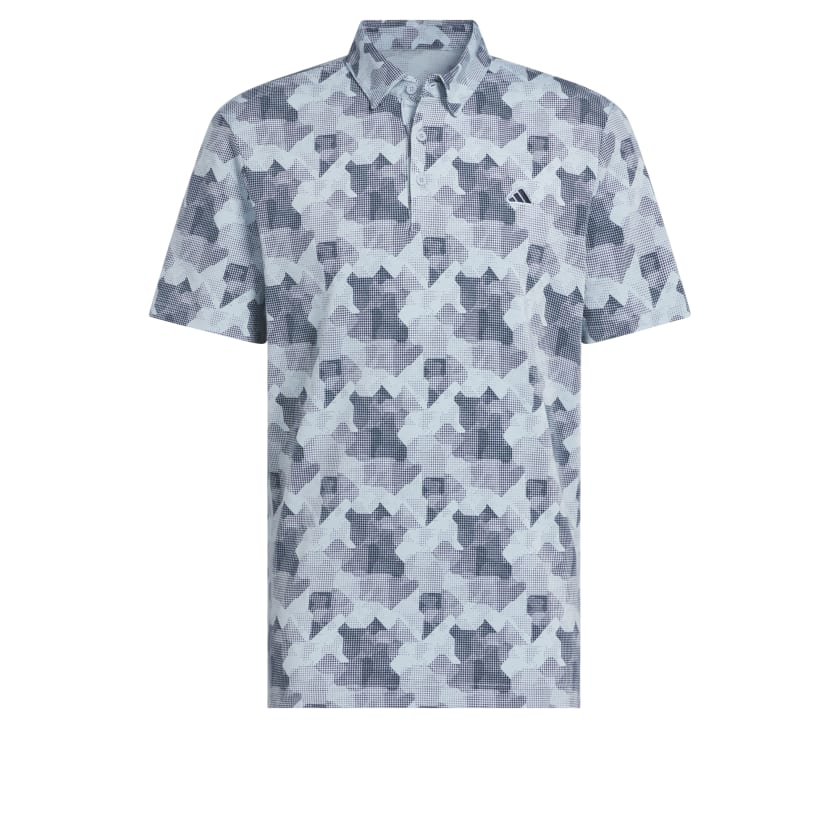 как выглядит adidas men Go-To Printed Polo Shirt фото