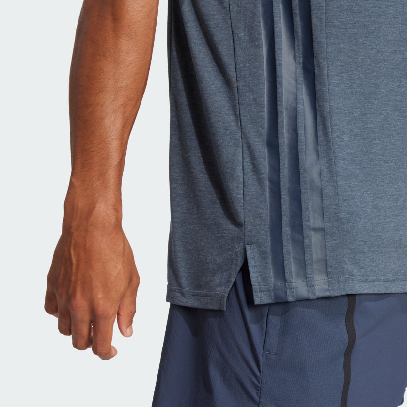 как выглядит adidas men Designed-for-Training 3-Stripes Tank Top фото