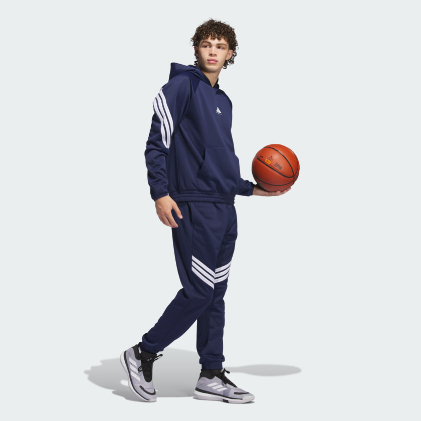 как выглядит adidas men Adidas Basketball Crazy Warm Fleece Pants фото