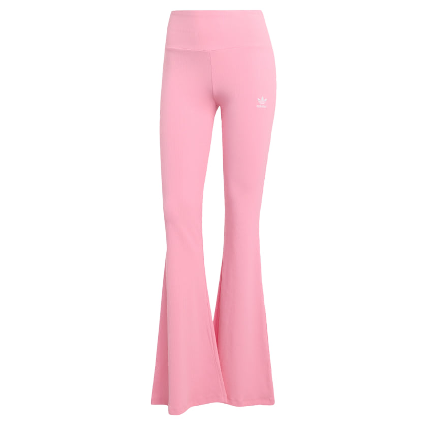 как выглядит adidas women Essentials Rib Flared Leggings фото