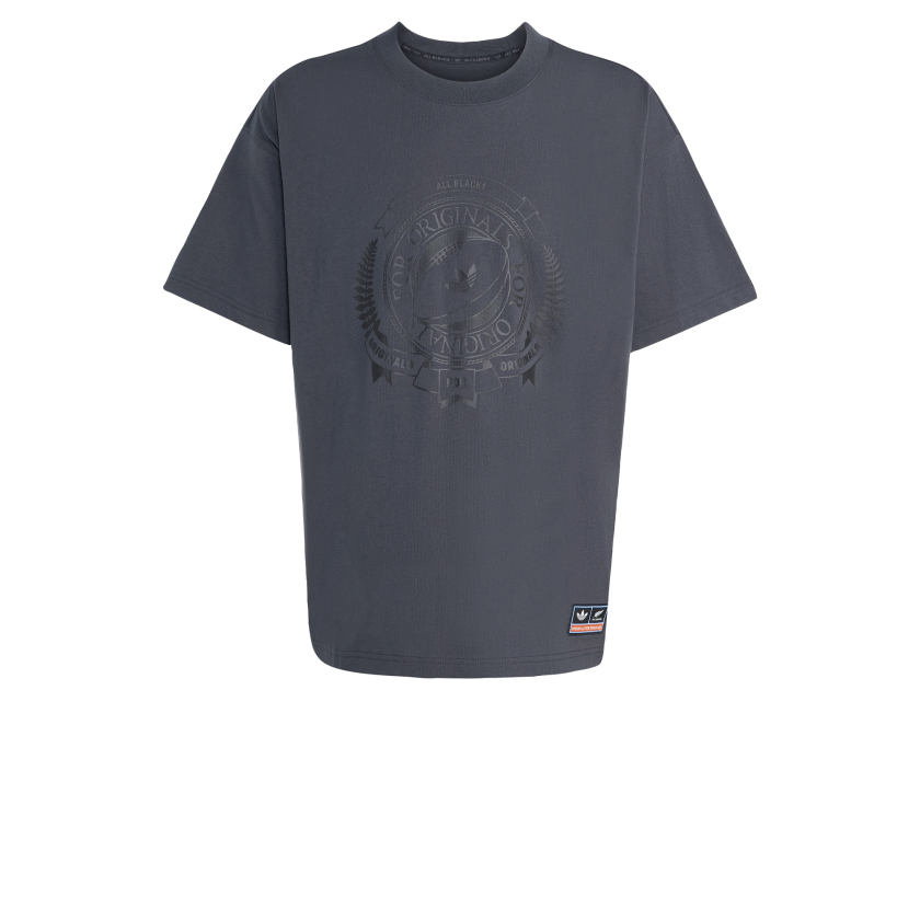 как выглядит adidas men ADIDAS ORIGINALS ALL BLACKS LOOSE GRAPHIC TEE фото