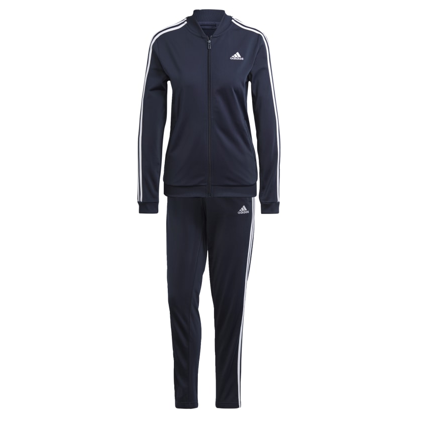 как выглядит adidas women Essentials 3-Stripes Track Suit фото