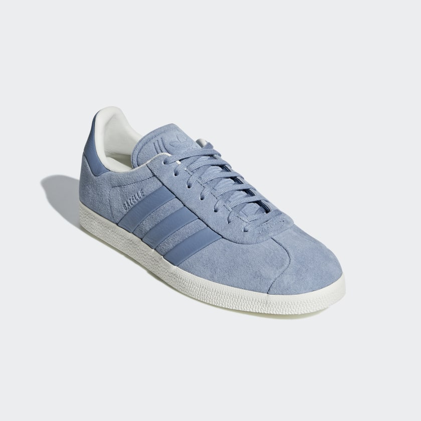 adidas Gazelle Stitch-and-Turn Shoes - Blue | adidas UK
