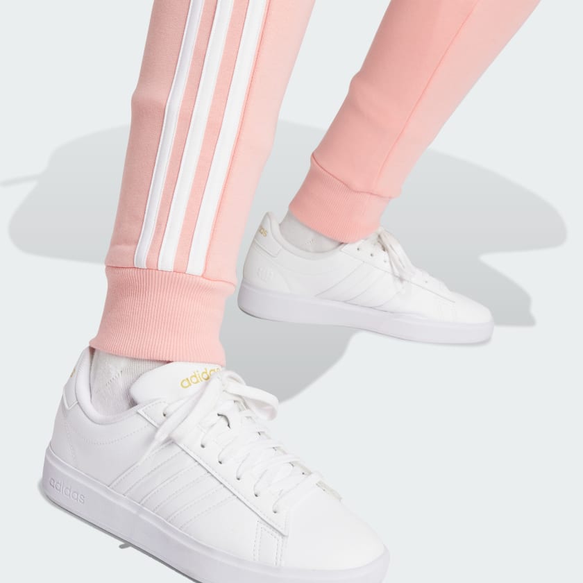adidas women Essentials 3-Stripes Fleece Pants - Picture 22 of 23