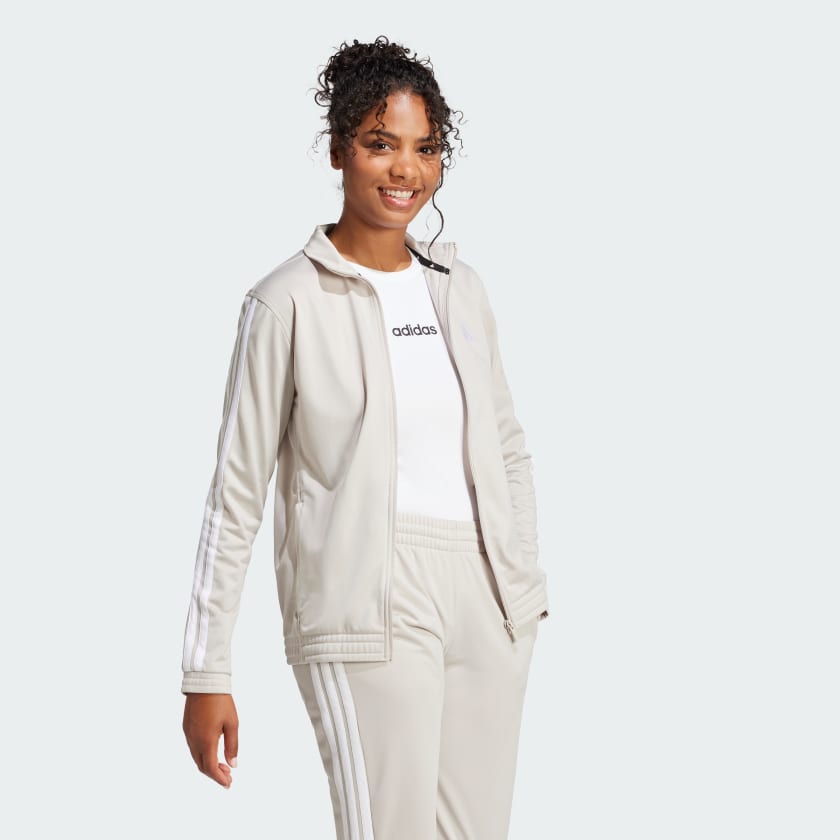 как выглядит adidas women Tricot 3-Stripes Track Jacket фото
