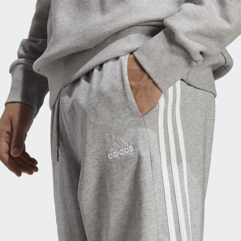 как выглядит adidas men Essentials Single Jersey 3-Stripes Shorts фото