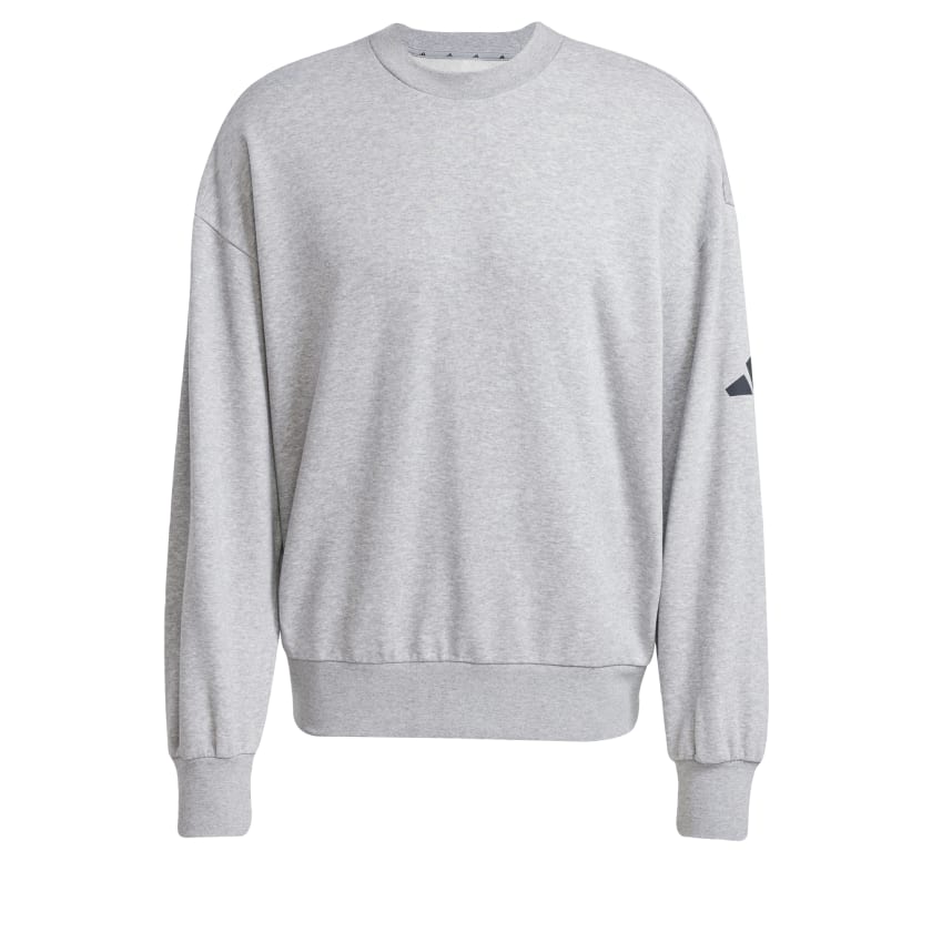как выглядит adidas men Essentials Loose Fit 3 Bar Logo Sweatshirt фото