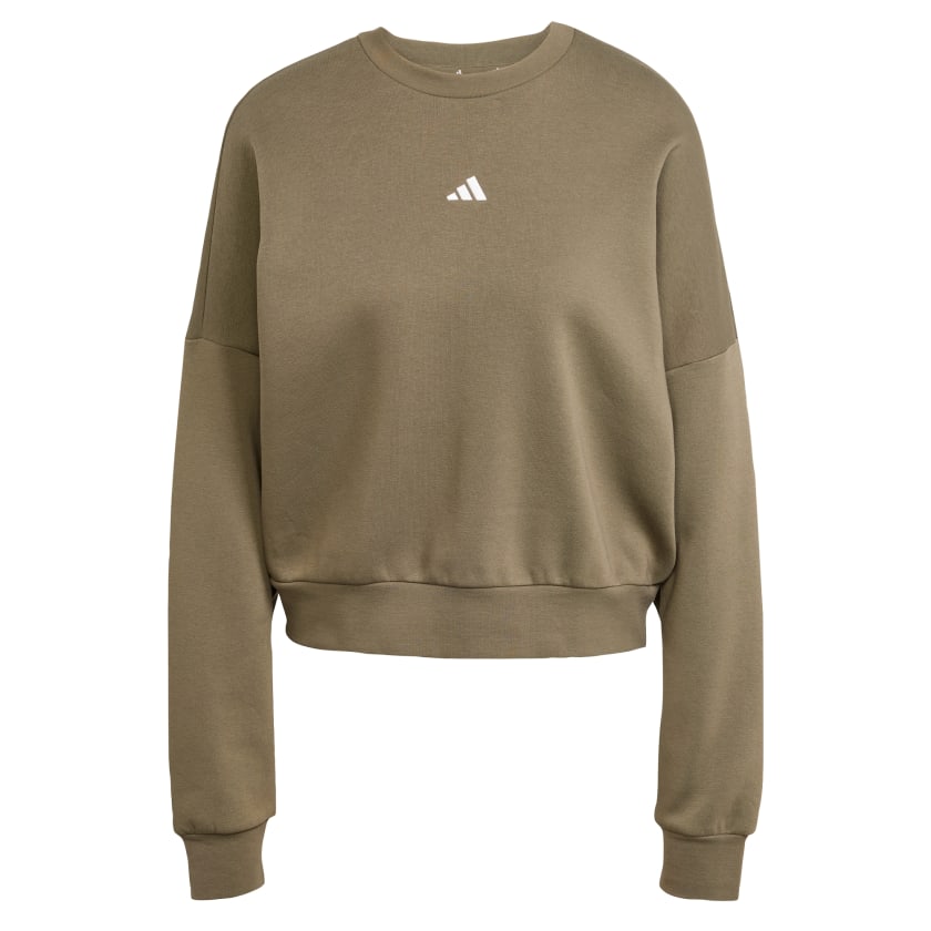 как выглядит adidas women Essentials Small Logo Feelcozy Sweatshirt фото
