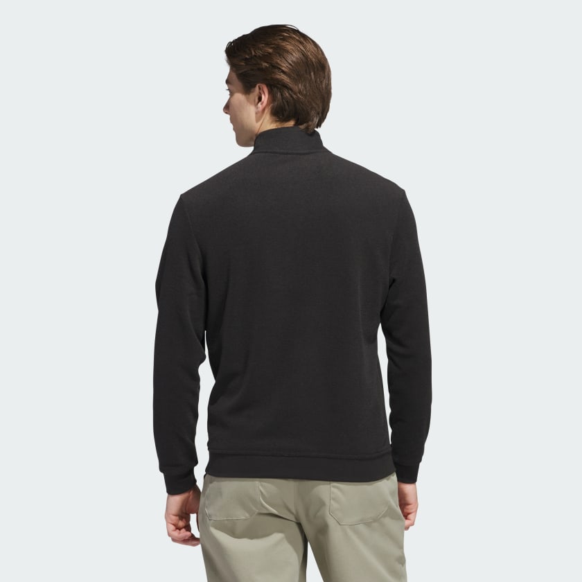 как выглядит adidas men Ultimate365 Terry Cloth Quarter-Zip Pullover фото