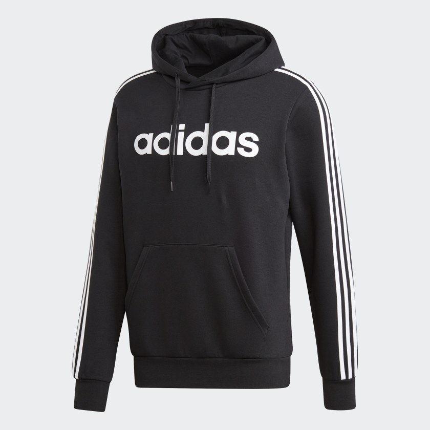 adidas Essentials 3-Stripes Pullover Hoodie Men's | eBay