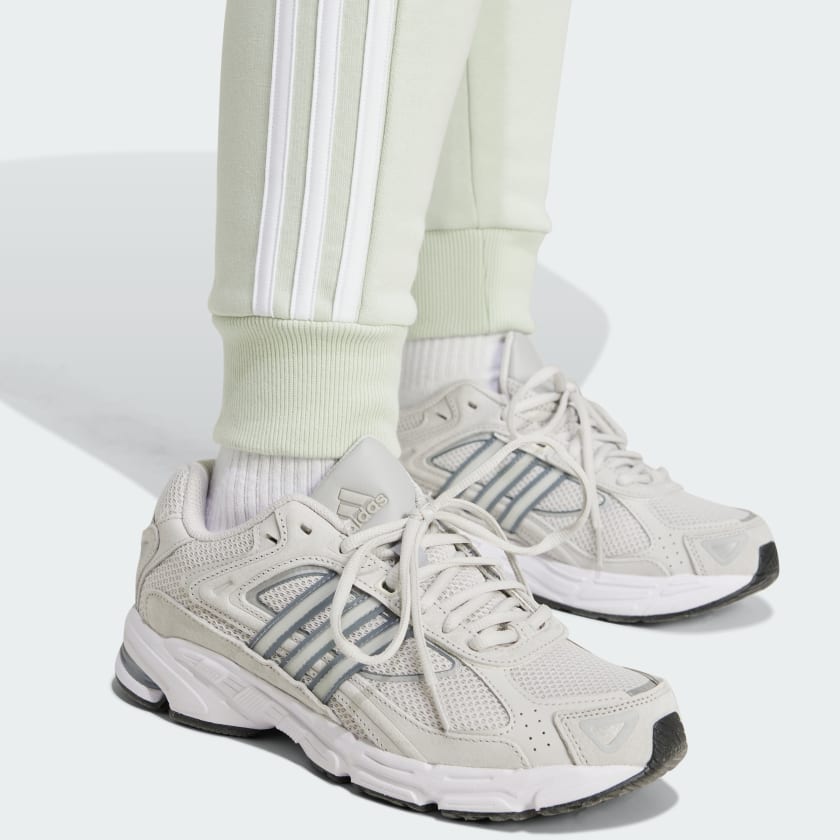 adidas women Essentials 3-Stripes Fleece Pants - Picture 9 of 23