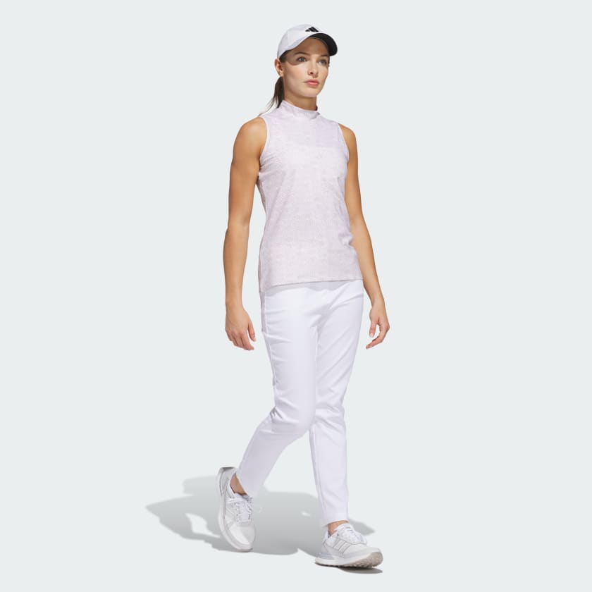 как выглядит adidas women Ultimate365 Mock Polo Shirt фото