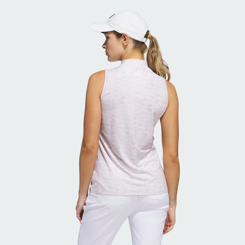 как выглядит adidas women Ultimate365 Mock Polo Shirt фото
