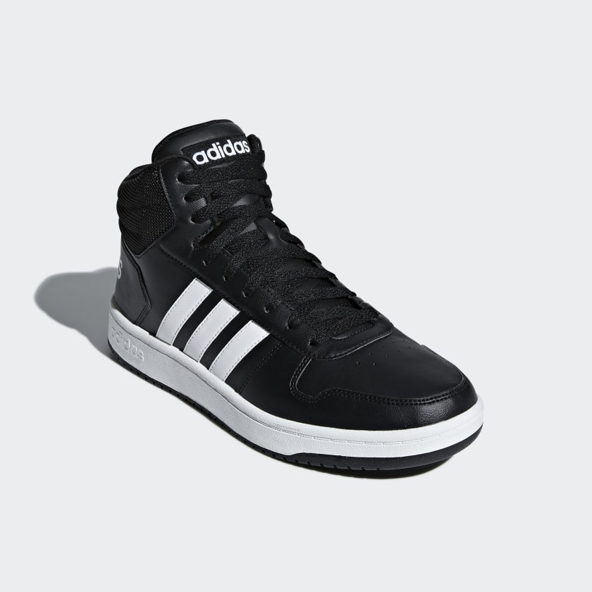 Кроссовки adidas mid. Кроссовки adidas Hoops 2.0. Высокие кроссовки Hoops 2.0 adidas. Кеды адидас Hoops 2.0 мужские. Adidas Hoops 2.0 Mid черные.