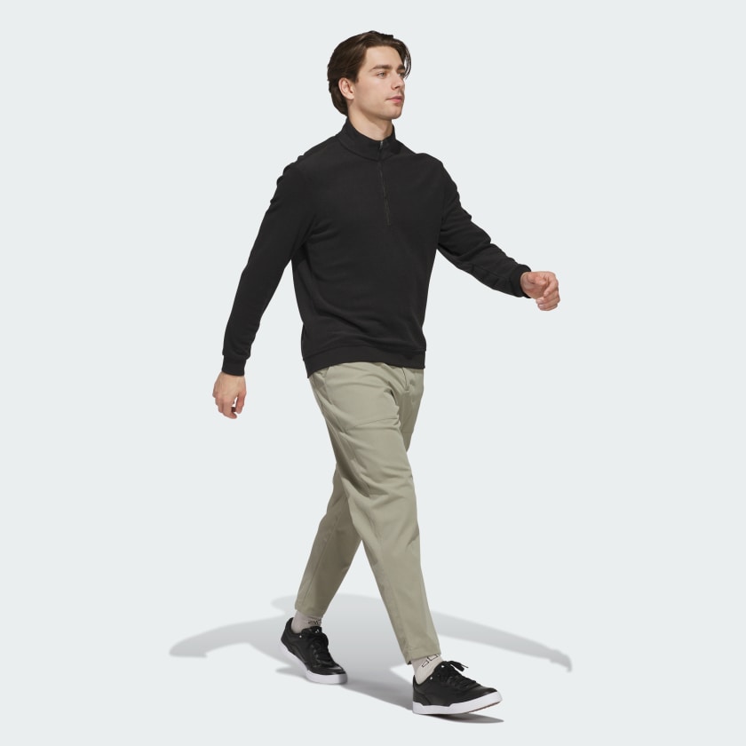 как выглядит adidas men Ultimate365 Terry Cloth Quarter-Zip Pullover фото