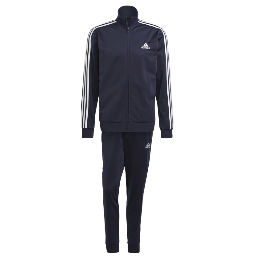 adidas men Essentials 3-Stripes Track Suit