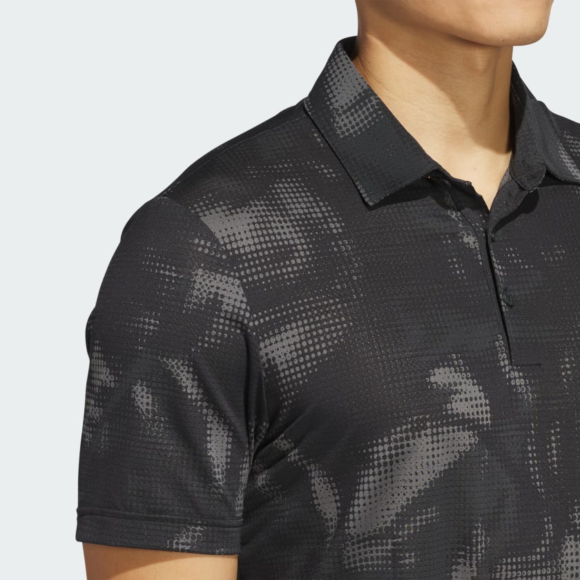 как выглядит adidas men Ultimate365 Printed Mesh Polo Shirt фото
