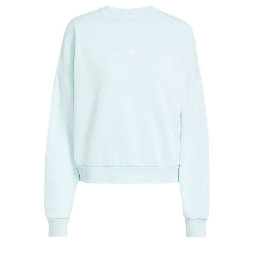 как выглядит adidas women Essentials Small Logo Feelcozy Sweatshirt фото