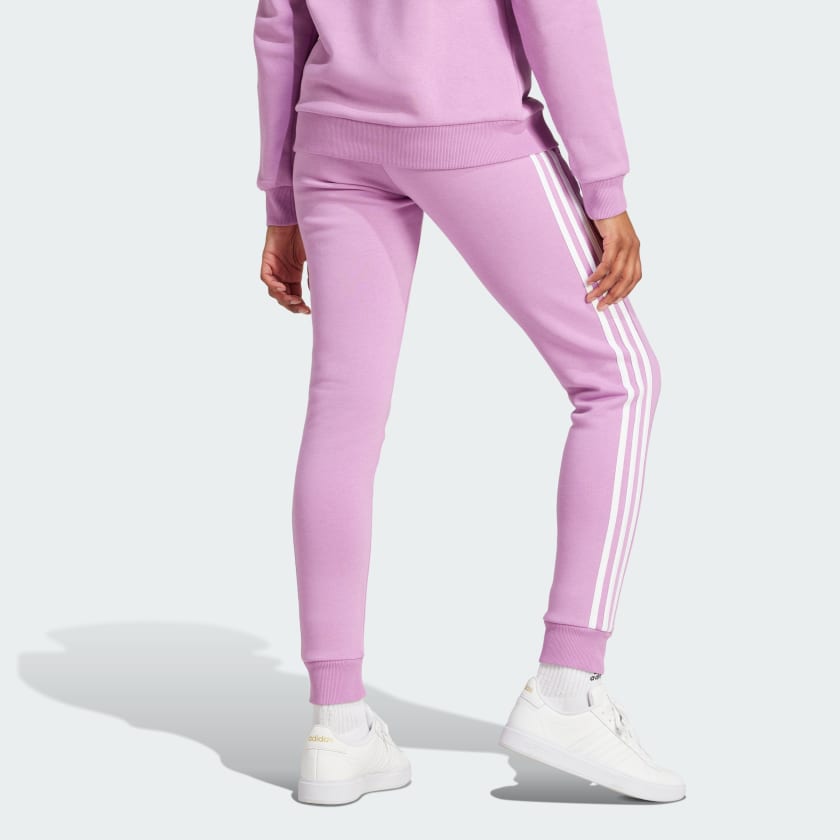 adidas women Essentials 3-Stripes Fleece Pants - Picture 13 of 23
