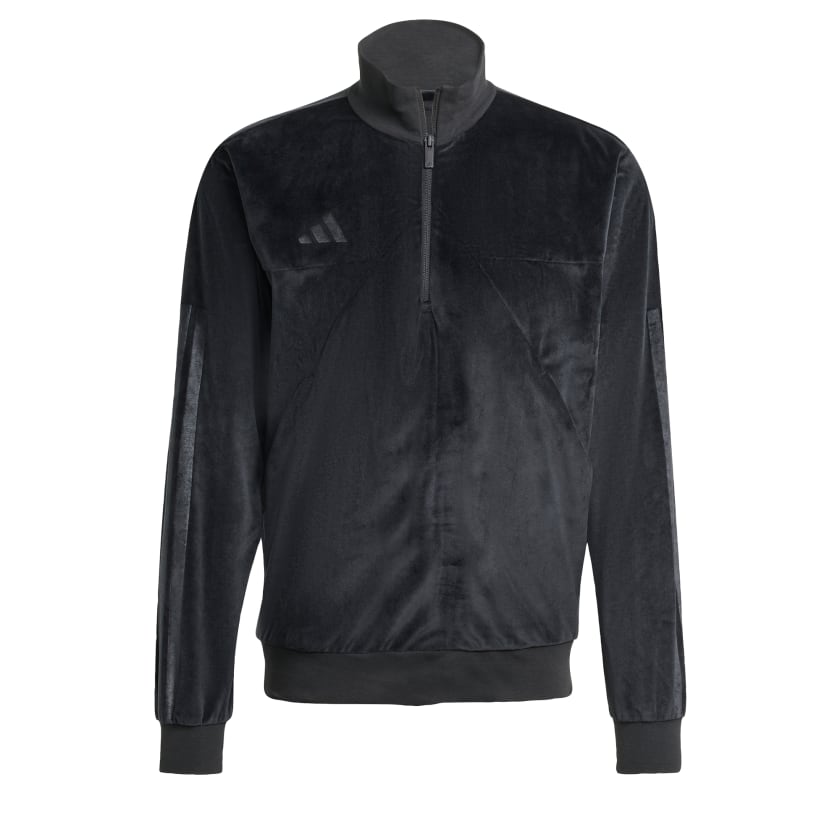 как выглядит adidas men VELOUR HALF ZIP Track Top фото