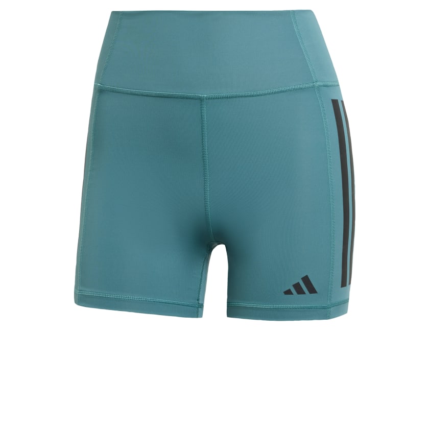 как выглядит adidas women Optim 3-Stripes 1/4 Short Leggings фото