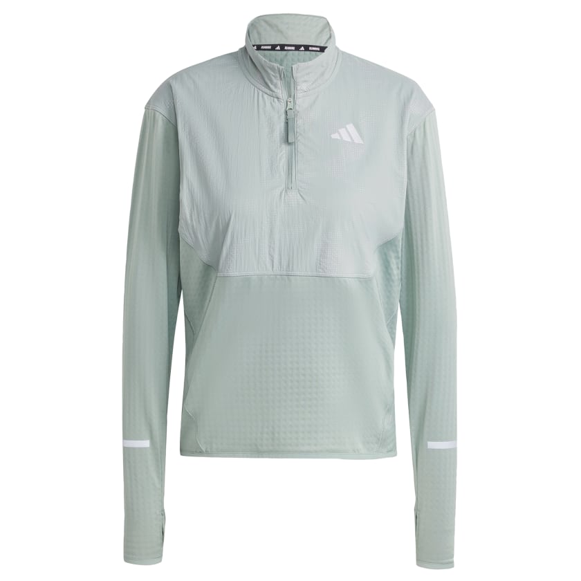 adidas women Ultimate Hi Vis Reflective 1/2-Zip Top - Picture 13 of 13