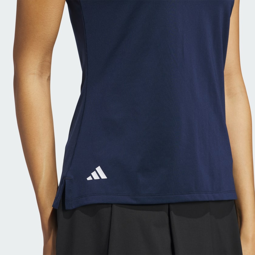 adidas women Ultimate365 Solid Sleeveless Polo Shirt - Picture 11 of 19