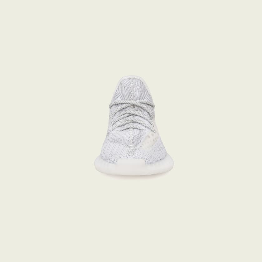 Yeezy x Adidas White/Green Knit Fabric Boost 350 V2 Cloud White Non  Reflective Sneakers Size 38 2/3 Yeezy x Adidas