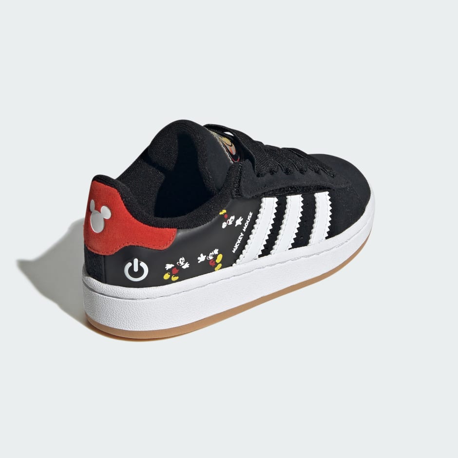 adidas Disney Mickey Mouse Campus 00s Led Lights Comfort Closure Elastic Lace Shoes Kids