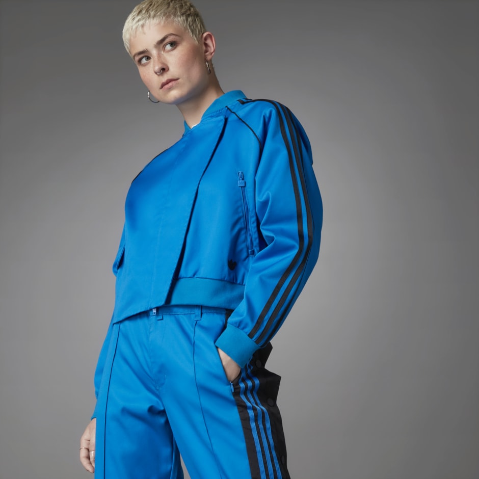 Aguanieve complicaciones muestra adidas Asymmetric Superstar Track Jacket​ - Blue | adidas KW