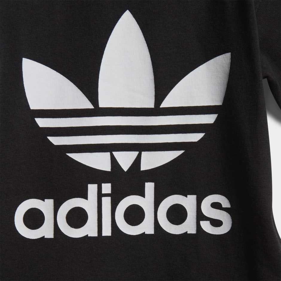 Clothing - Trefoil Tee - Black | adidas South Africa