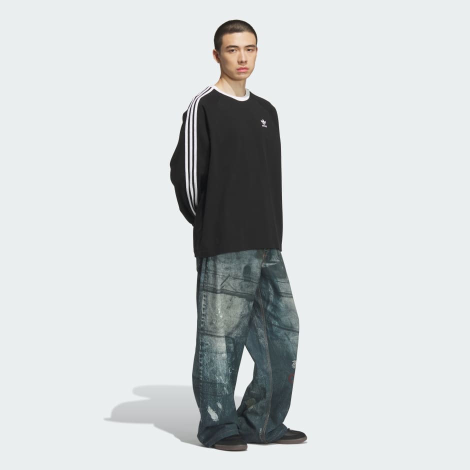 TEAM ADIDAS 印花牛仔布長褲