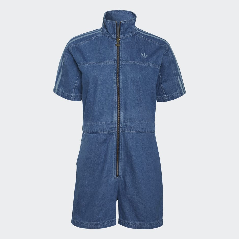 adidas adicolor denim jumpsuit